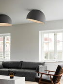 Axyaa Wood Grain Ceiling Lamp: Modern Minimalist Inclined Room Light for Bedroom, Study