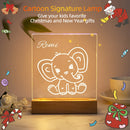 Axyaa Elephant 3D Nightlight Customized Name USB Lamp, Kids Gift, Christmas Bedroom Decor