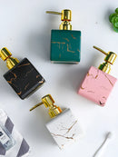 Axya Marble Pattern Ceramic Lotion Bottle for Bathroom and Shower Accessories