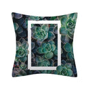 Axyaa Cactus Plant Pattern Pillow Cover Abstract Art Sofa Throw Decor Case