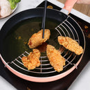 Axyaa Stainless Steel Fryer Steamer Stand with Oil Drain Rack and Food Steam Basket
