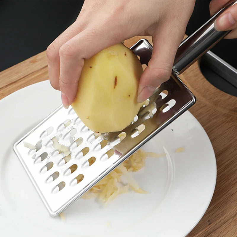 Axyaa Stainless Steel Grater Peeler Slicer Crusher Kitchen Gadget