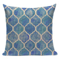 Axyaa Geometric Cushion Cover: Green Pink Diamond Design for Home, Bedroom, and Car