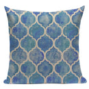 Axyaa Geometric Cushion Cover: Green Pink Diamond Design for Home, Bedroom, and Car