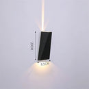 Axyaa Dual-Head LED Wall Light IP65 Waterproof Modern Aluminum Wall Lamp