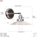 Axyaa Amber Glass Ball Wall Lights Modern LED Wall Lamp