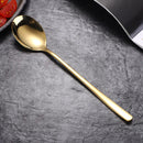Axyaa Stainless Steel Long Handle Spoon Fork Set for Home Kitchen Dining