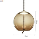 Axyaa Nordic Glass LED Pendant Lights - Modern Hanging Light for Dinning Living Room