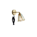 Axyaa Copper LED Glass Wall Sconce Nordic Modern Light