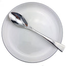 Axyaa Stainless Steel Silverware Set: 6Pcs Teaspoon Fork Spoon Dinnerware Steak Knife Fauxelope