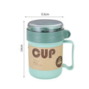 Axyaa Stainless Steel Thermal Coffee Milk Cup with Handle & Spoon