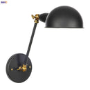 Axyaa Retro Loft Industrial Wall Lamp LED Light - Black Swing Arm Wall Sconce
