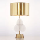Axyaa Modern Metal Glass Table Lamp E27 Desk LED Night Lights