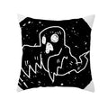 Axyaa Halloween Anime Polyester Cushion Cover Ghost Skull Pumpkin Throw Pillow