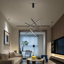 Axyaa 3-Light Ladder Chandelier: Stylish LED Lighting for Living, Dining, and Kitchen