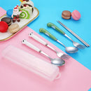 Axyaa Kids Bear Dragon Cutlery Set - Stainless Steel Tableware