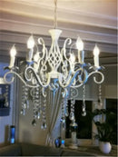 Axyaa Retro Loft Crystal Chandelier for Dining Room and Cafe