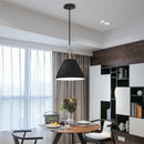 Axyaa Modern Black Aluminum Pendant Light Chandelier for Bedroom Kitchen Loft Decor