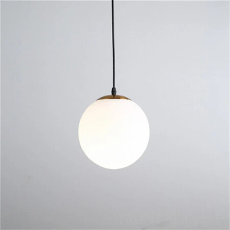 Modern Gold Glass Ball Pendant Lamp by Axya: LED Ceiling Fixture for Living Room Bedroom