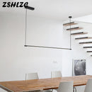 Axyaa Modern Black & Gold LED Pendant Light for Kitchen Living Dining Room