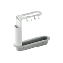 Adjustable Sink Drain Rack Storage Shelf Sponge Holder Axyaa Kitchen Gadget
