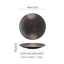 Axyaa Ceramic Breakfast Plate Set for Home Kitchen, Sushi, Steak, and Dinner Settings