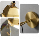Nordic Copper LED Crystal Wall Lamp by Axya - Stylish Sconce Lighting for Home