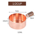 Axyaa Stainless Steel Seasoning Cup with Wooden Handle - Kitchen Sauce Dish