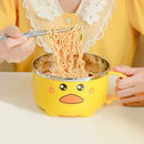 Axyaa Double Stainless Steel Ramen Bowl - Large Capacity Student Bento Box