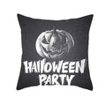 Axyaa Halloween Anime Polyester Cushion Cover Ghost Skull Pumpkin Throw Pillow