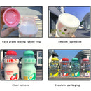 Axyaa Frosted Plastic Fruit Water Bottle 480ml Cute Leakproof Kawaii Milk Carton Shape