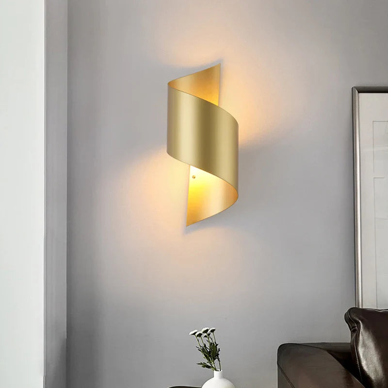 Axyaa Nordic LED Wall Lights for Bedroom and Stairs, Modern Indoor E27 Luxury Lighting 110-240V