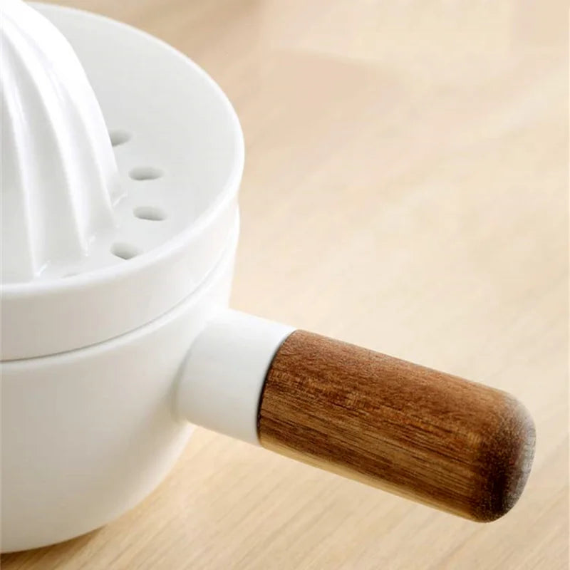 Axya White Ceramic Soup Bowl Set for Oil Separation and Grease Trapping