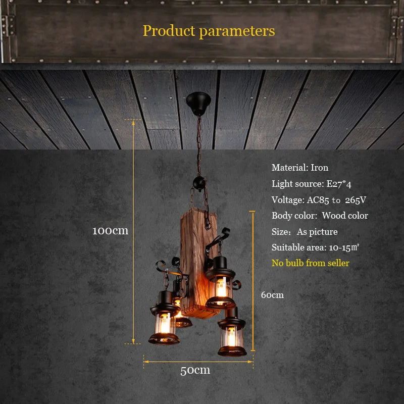 Axyaa Wood Pendant Lamp: Industrial Design for Living, Dining, Bedroom & Kitchen
