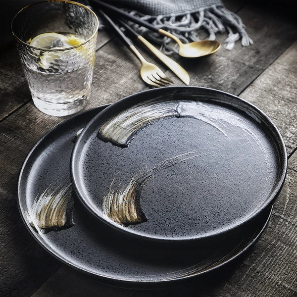 Axya Ceramic Dinner Plate Set for Restaurants and Buffets