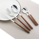 Axyaa Stainless Steel Cutlery Set for Dining - 20-Piece Complete Tableware Collection