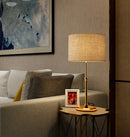 Axyaa Gold Brass Desk Lamp - Nordic Design LED Table Light for Bedroom