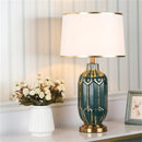 Axyaa Luxury Ceramic Table Lamp for Modern Living Room Office Bedroom