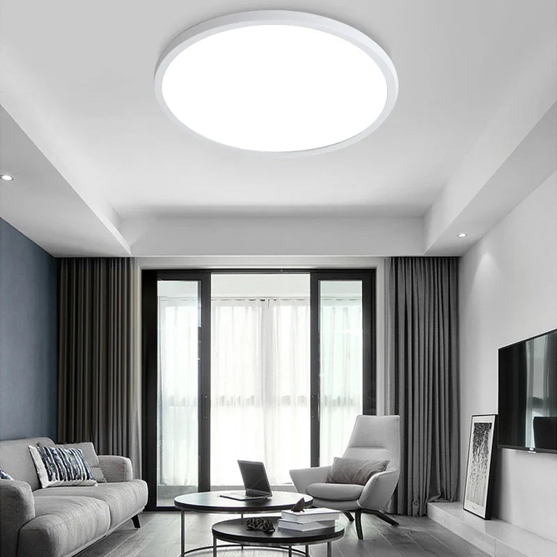 Axyaa 6W-48W LED Ceiling Lights: Modern Surface Mounted Panel Light for Living Room