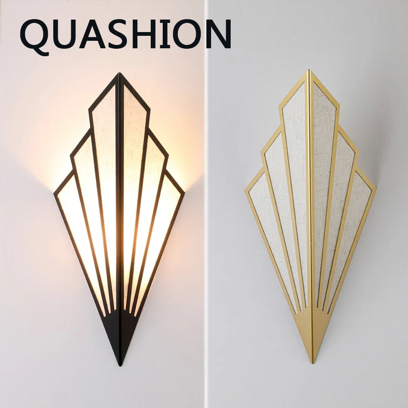 Nordic Fan-Shaped LED Wall Lamp for Home Decor by Axya