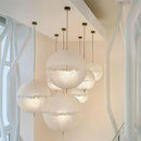 Axyaa Moon Pendant Light: Artistic Postmodern Lighting for Living, Dining, Bar Spaces