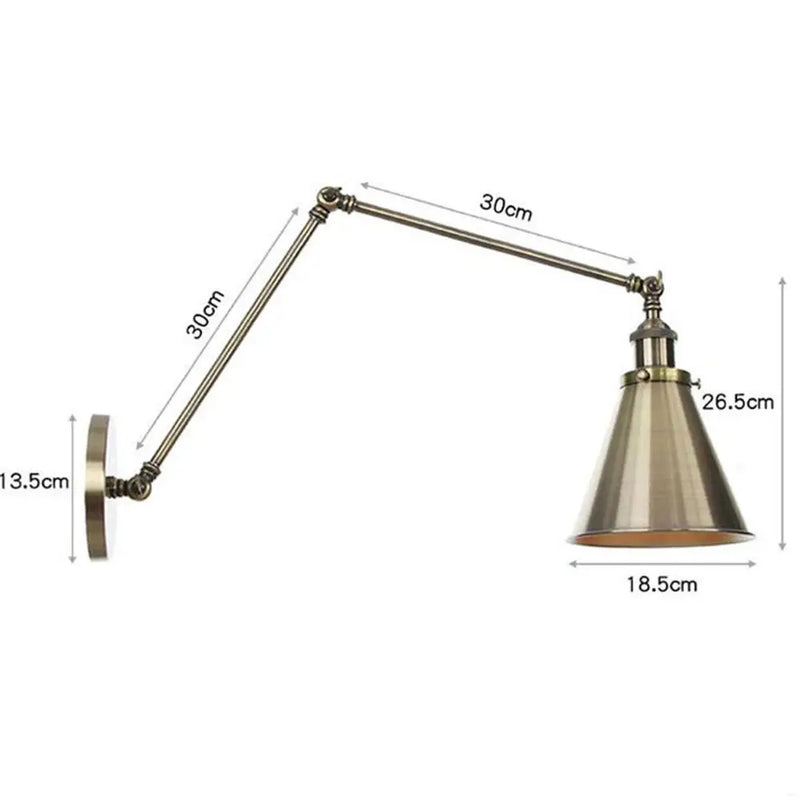 Axyaa Metal Bell Wall Lights: Elegant European/American Style Gold Plated Indoor Lamp