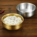 Axyaa Double Layer Stainless Steel Ramen Bowl Korean Tableware Kitchen Utensils