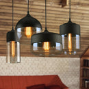 Axyaa Loft Glass Pendant Lamp: Nordic Style LED Lighting Fixture for Home and Commercial Spaces