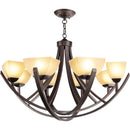 Axyaa Vintage Wrought Iron Chandelier - Rustic European Retro Industrial Lighting