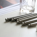 Axya Vintage Steak Cutlery Set | 4pcs 304 Stainless Steel Knife Fork Spoon | Golden Sliver