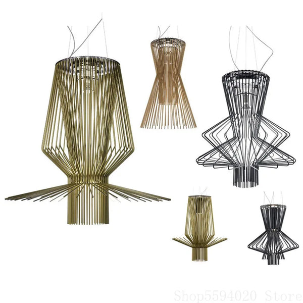 Axyaa Allegro Iron Pendant Lights - Designer Luminaire by Foscarini