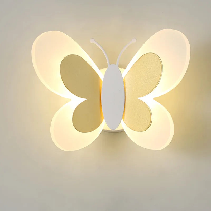 Axyaa Butterfly Wall Lamp - Cute LED Light for Kids Bedroom