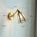 Axyaa Copper Wall Sconce LED Stair Light Glass Nordic Modern Wall Lamp