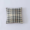 Axyaa Houndstooth Fur Cushion Cover - Nordic Living Room Sofa Decor